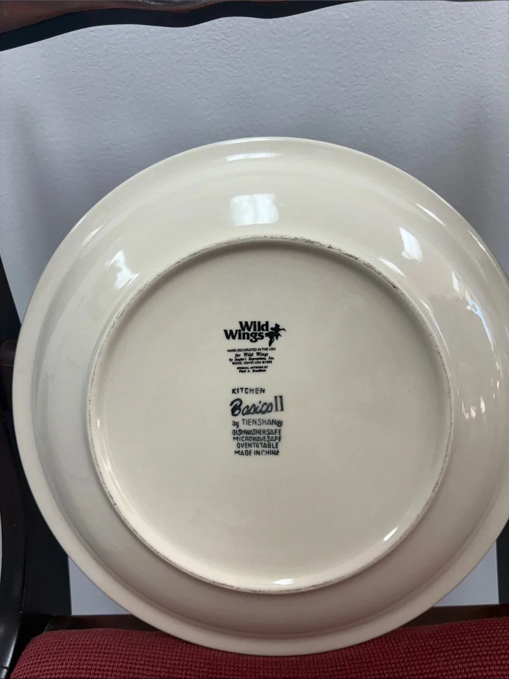 Wild Wings Collection Vintage Ceramic Plate and Jar w/ Lid